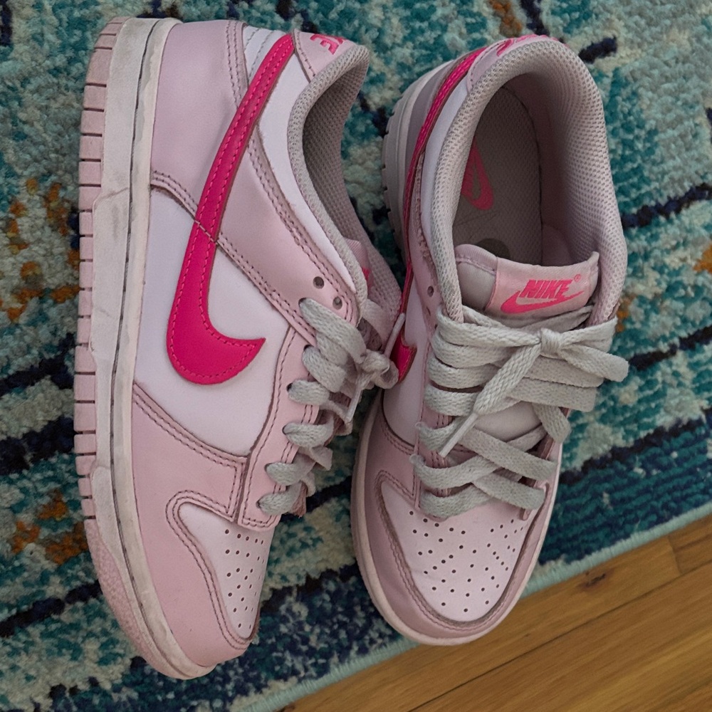 Nike Pink and White Athletic Shoes